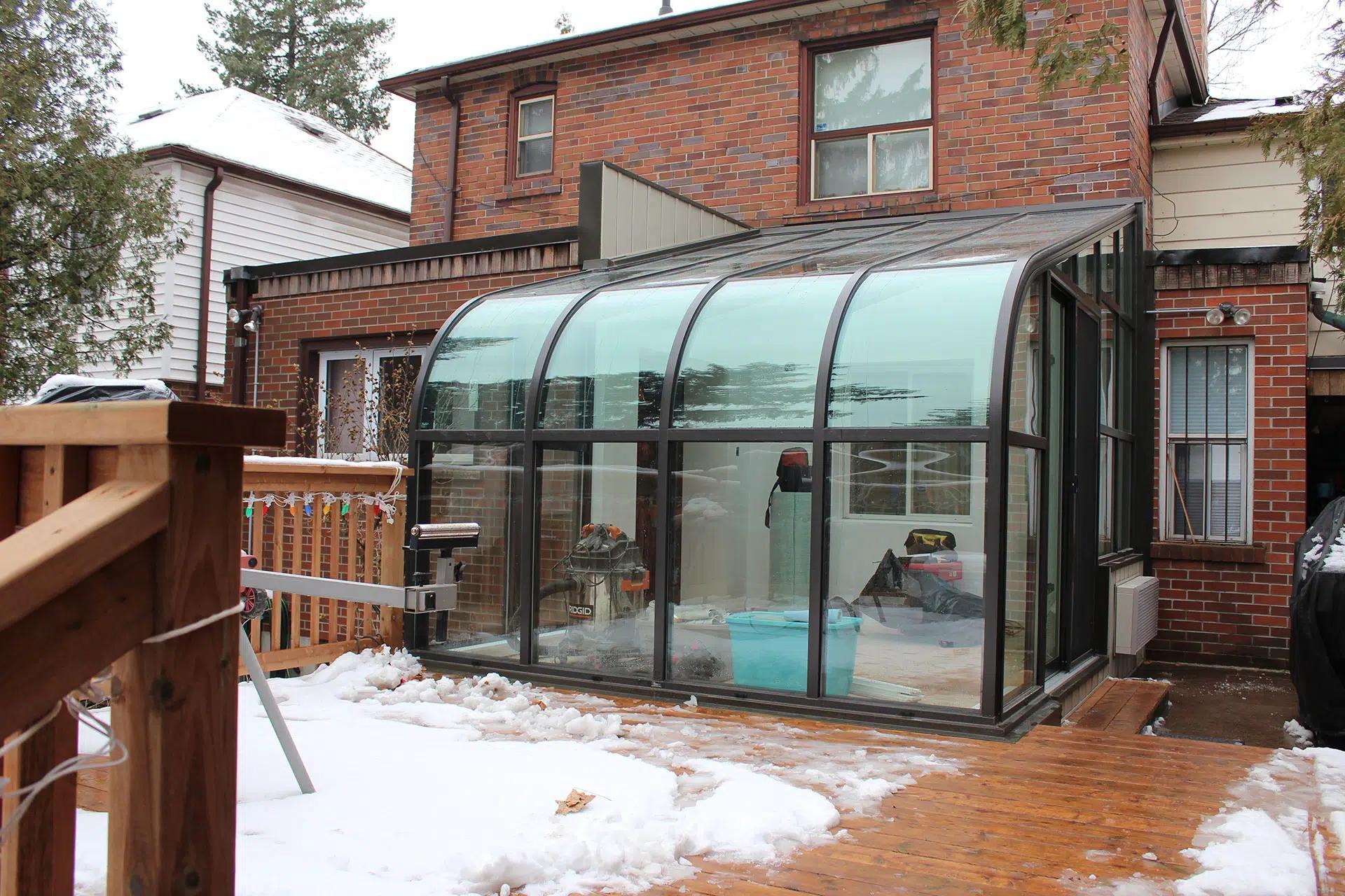 sunroom interior with natural light